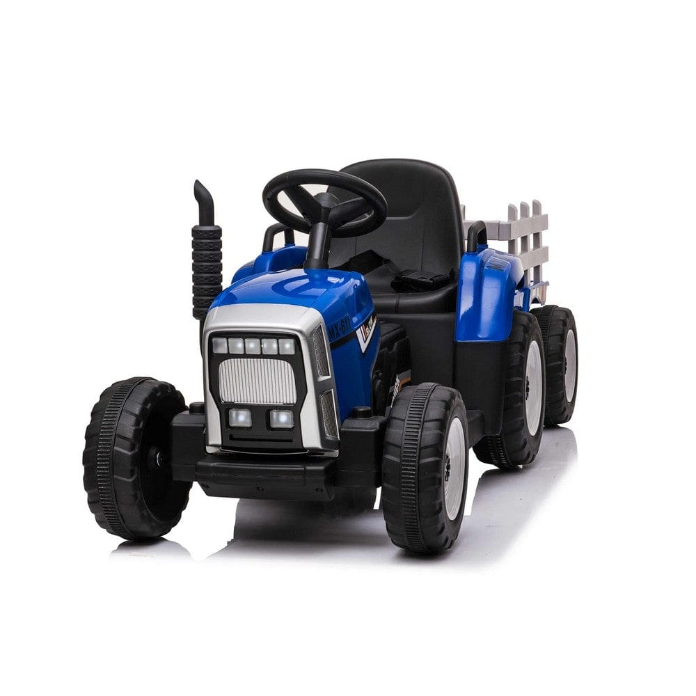 Car4Kids Eltraktor med Släpvagn och RC SKU EAN