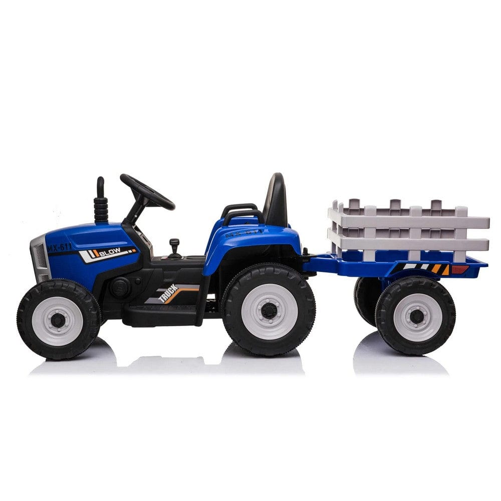Car4Kids Eltraktor med Släpvagn och RC SKU EAN