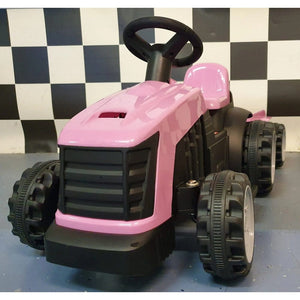 Car4Kids Eltraktor med Släpvagn Rosa SKU CAK-C4K1908 ROZE EAN