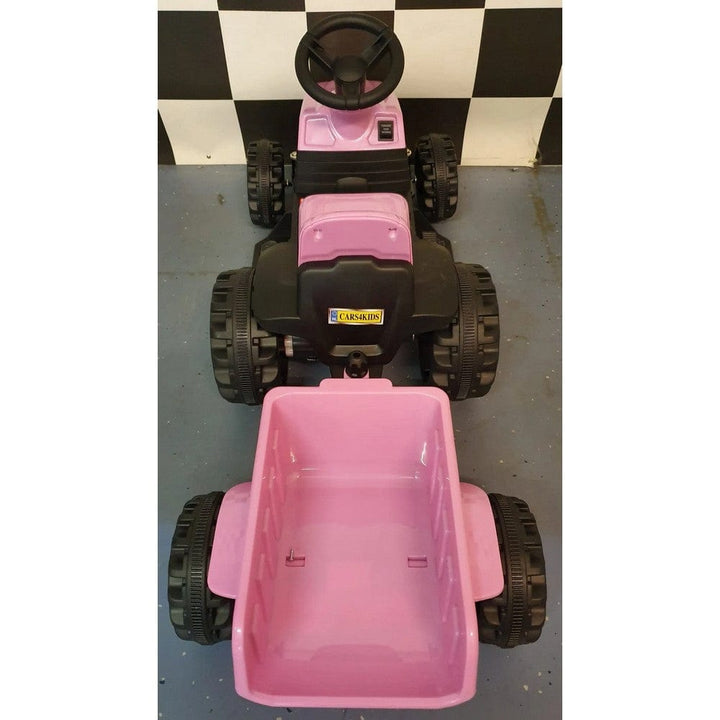Car4Kids Eltraktor med Släpvagn SKU EAN