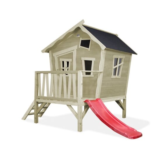 Exit Toys Lekstuga Crooky 300 Trä / Gråbeige SKU EXI-50.43.00.00 EAN 8718469466573