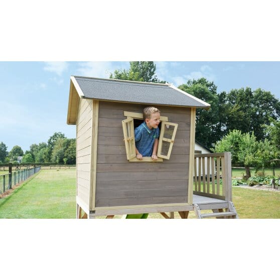 Exit Toys Lekstuga Crooky 700 Trä / Gråbeige SKU EXI-50.47.00.00 EAN 8717703021387