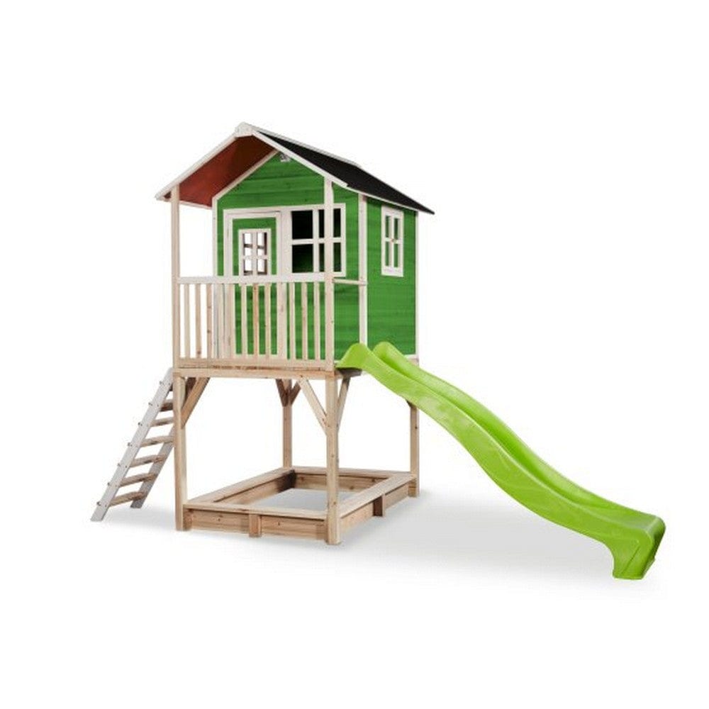 Exit Toys Lekstuga Loft 700 Trä Grön SKU EXI-50.07.22.00 EAN 8717703021332