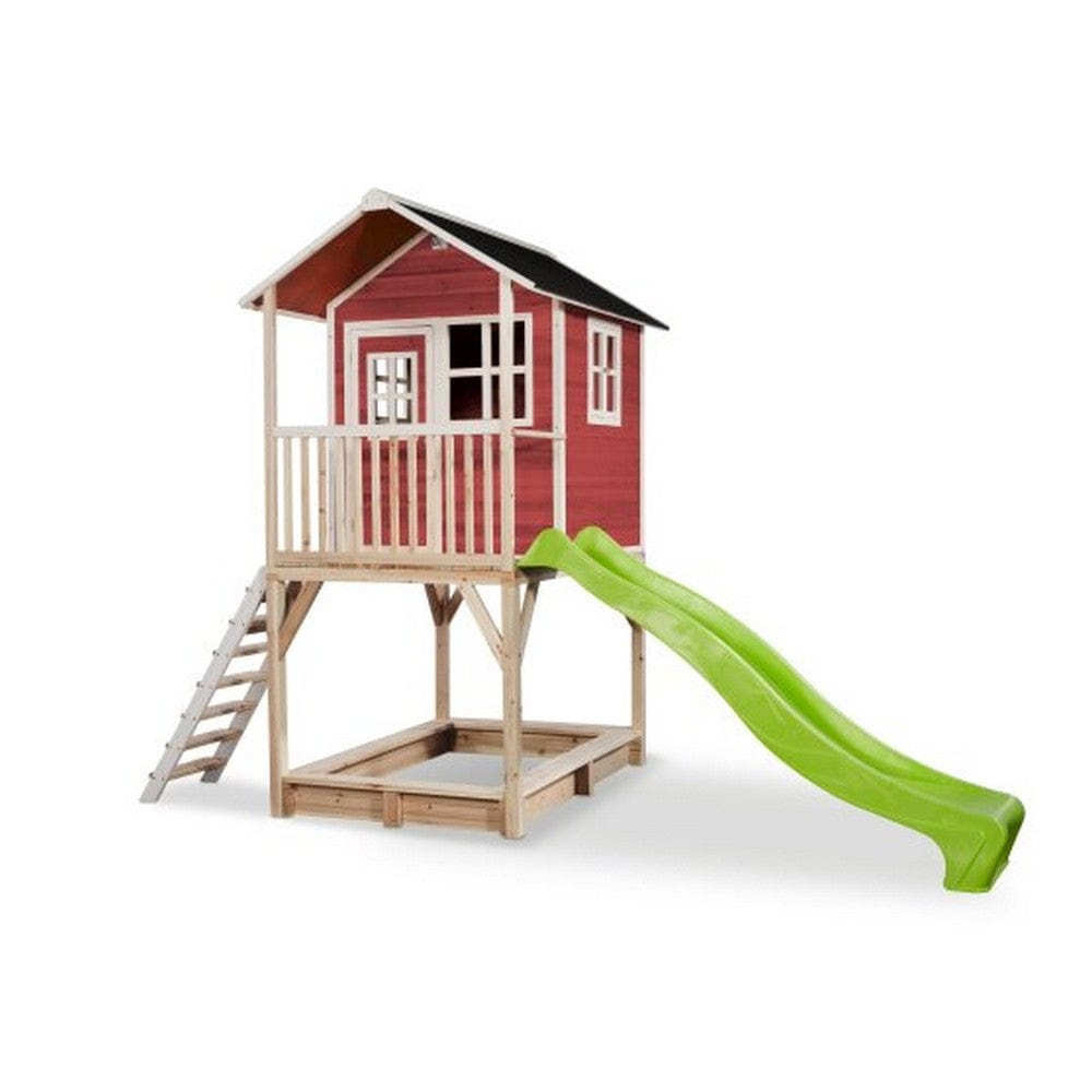 Exit Toys Lekstuga Loft 700 Trä Röd SKU EXI-50.07.23.00 EAN 8717703021349