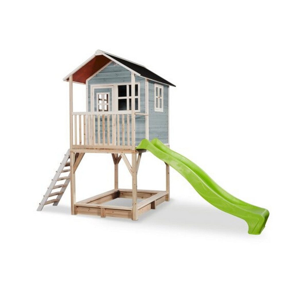 Exit Toys Lekstuga Loft 700 Trä Blå SKU EXI-50.07.25.00 EAN 8720088268933