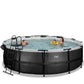 Exit Toys Pool Black Leather High Rund med Filterpump SKU EAN