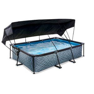 Exit Toys Pool Stone med Filterpump + Solsegel SKU EAN