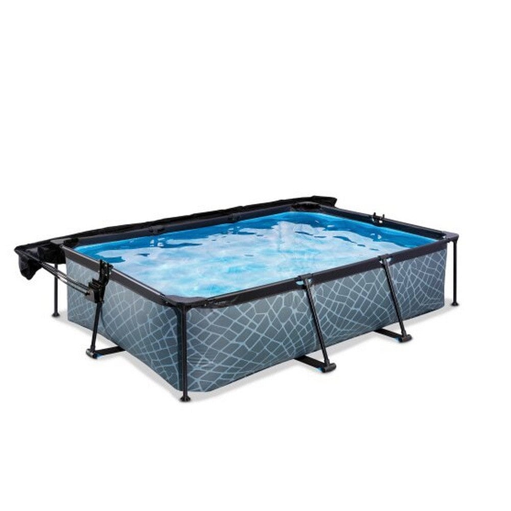 Exit Toys Pool Stone med Filterpump + Solsegel SKU EAN