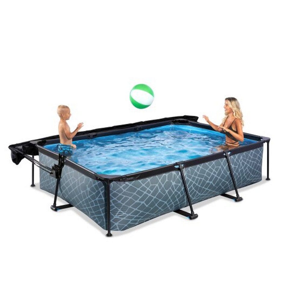Exit Toys Pool Stone med Filterpump + Solsegel SKU EAN