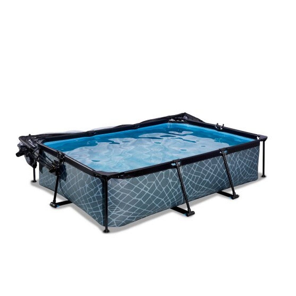 Exit Toys Pool Stone med Filterpump + Tak SKU EAN
