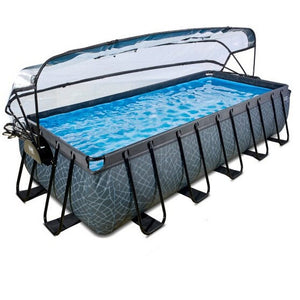 Exit Toys Pool Stone Medium med Filterpump + Tak SKU EAN