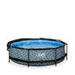 Exit Toys Pool Stone Rund med Filterpump + Solsegel SKU EAN