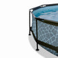 Exit Toys Pool Stone Rund med Filterpump + Solsegel SKU EAN