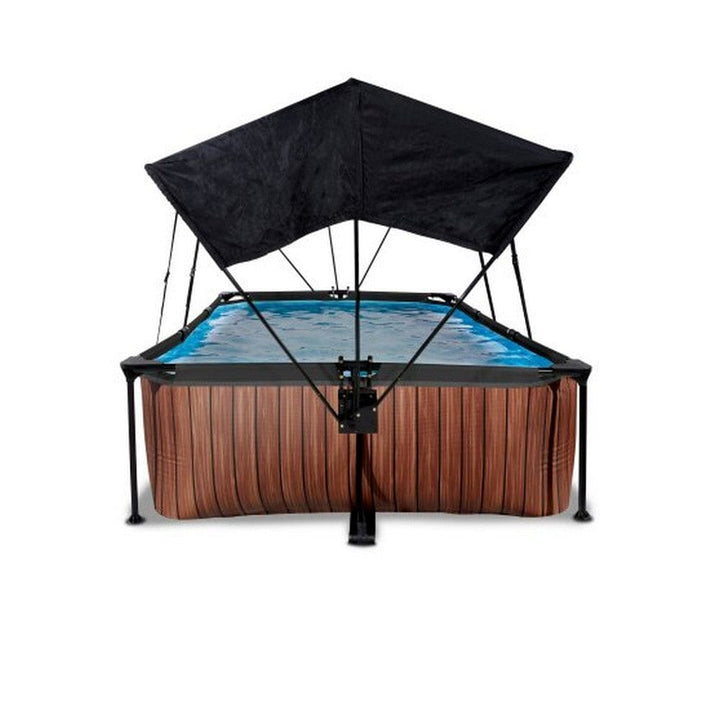 Exit Toys Pool Wood med Filterpump + Solsegel SKU EAN
