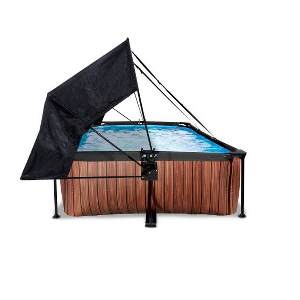 Exit Toys Pool Wood med Filterpump + Solsegel SKU EAN