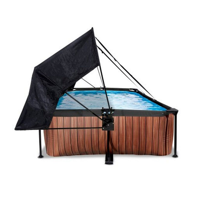 Exit Toys Pool Wood med Filterpump + Solsegel SKU EAN