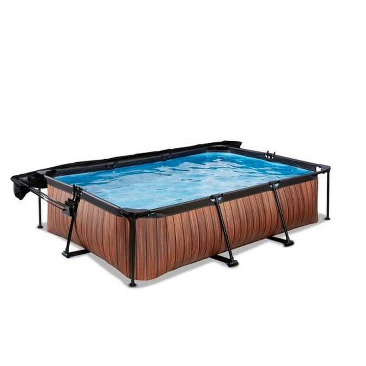 Exit Toys Pool Wood med Filterpump + Solsegel SKU EAN