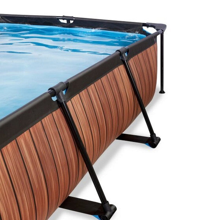 Exit Toys Pool Wood med Filterpump + Solsegel SKU EAN