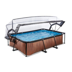 Exit Toys Pool Wood med Filterpump + Tak SKU EAN