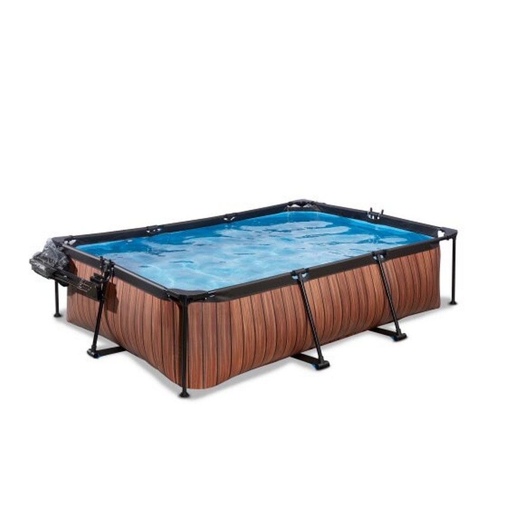 Exit Toys Pool Wood med Filterpump + Tak SKU EAN