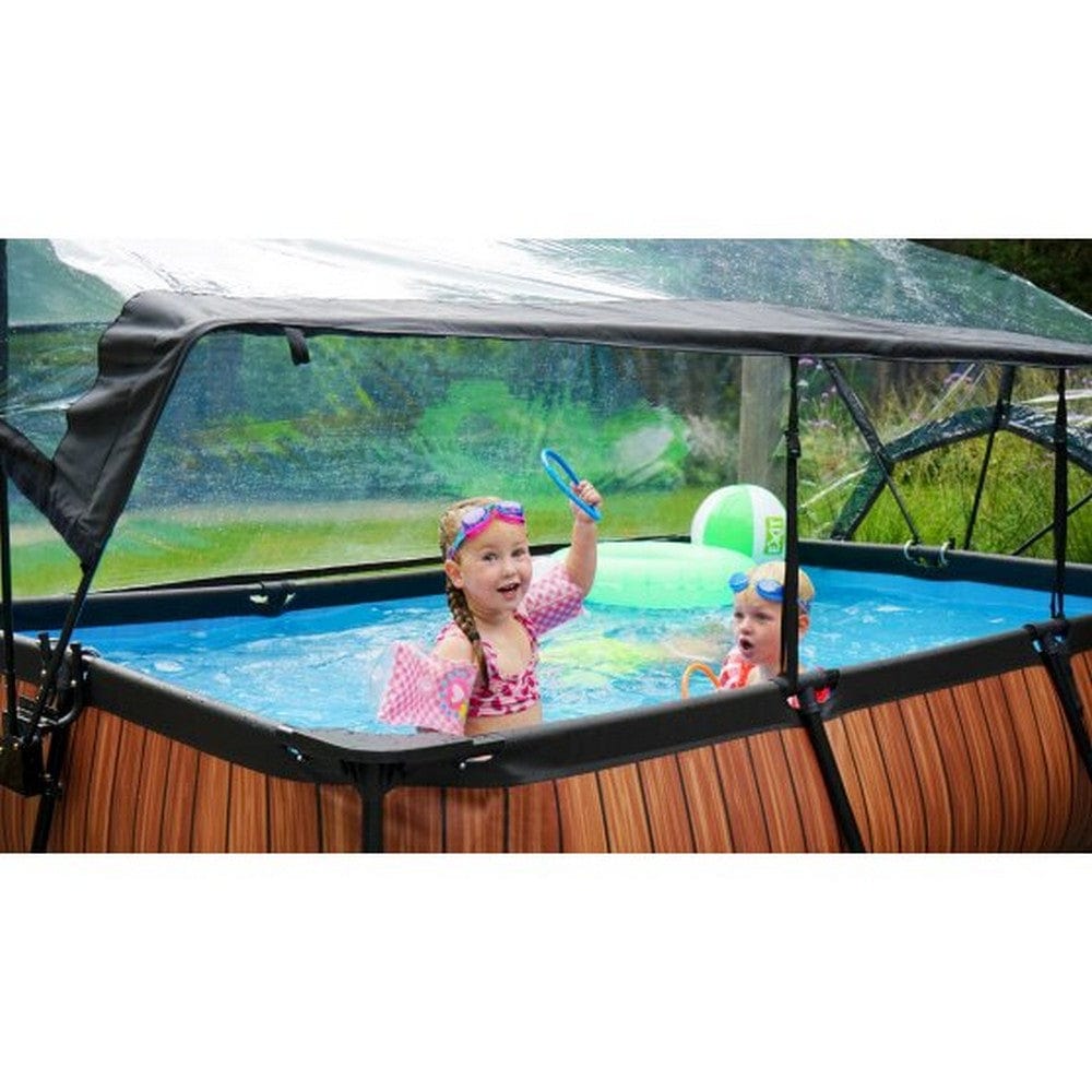 Exit Toys Pool Wood med Filterpump + Tak SKU EAN