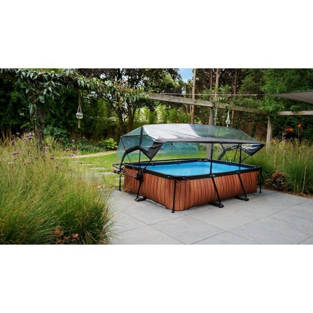 Exit Toys Pool Wood med Filterpump + Tak SKU EAN