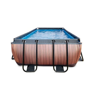 Exit Toys Pool Wood Medium med Filterpump SKU EAN