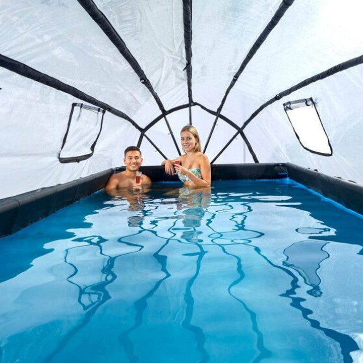 Exit Toys Pool Wood Medium med Filterpump + Tak SKU EAN