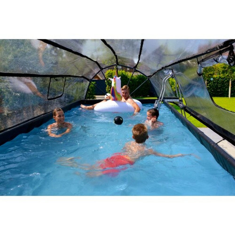 Exit Toys Pool Wood Medium med Filterpump + Tak SKU EAN