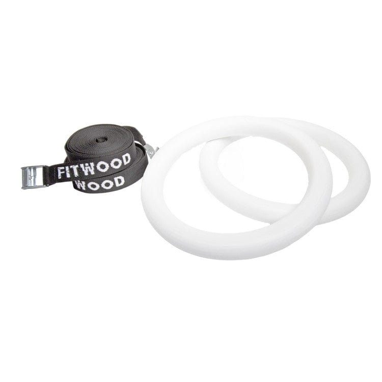 FitWood Gymnastikringar ULPU Mini Vitglaserad/Svart SKU FIT-2021 EAN 6430061242424