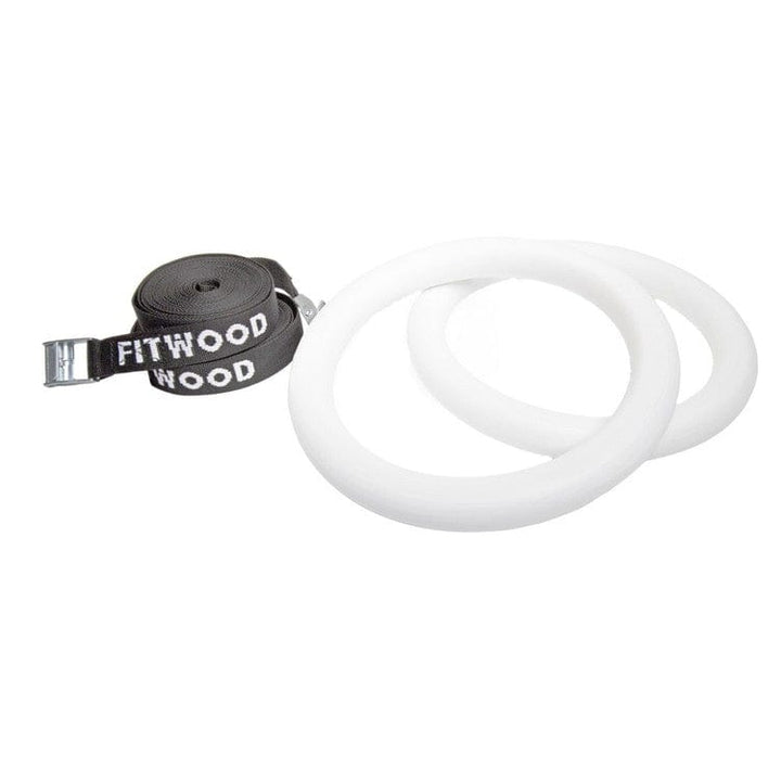 FitWood Gymnastikringar ULPU Mini Vitglaserad/Svart SKU FIT-2021 EAN 6430061242424