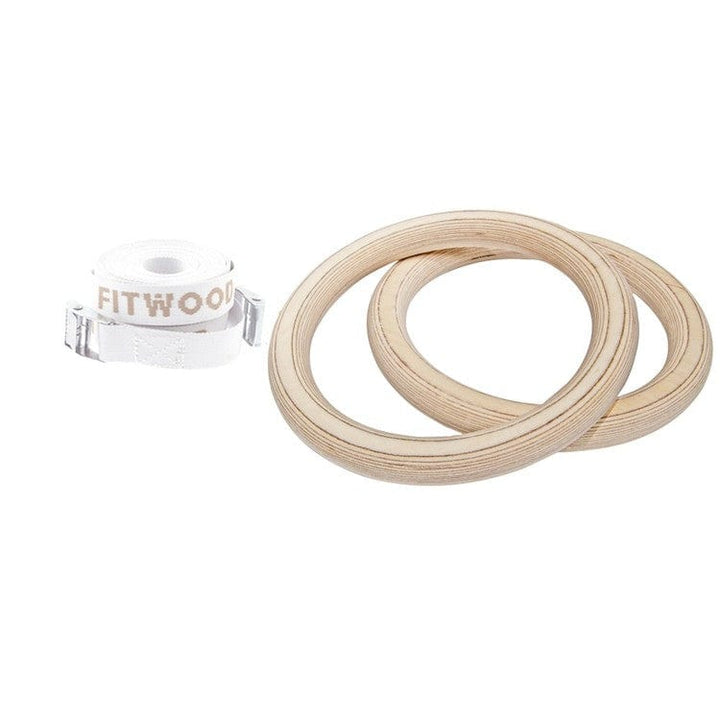 FitWood Gymnastikringar ULPU Björkfanér/Vit SKU FIT-1019 EAN 6430061242318