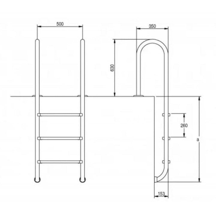 Flexinox Poolstege Inox Smal SKU EAN