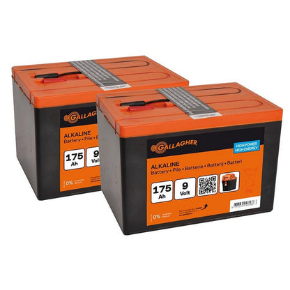 Gallagher Batteri Duopack Alkaline 9V/175Ah SKU GAL-065073 EAN 8713235065073