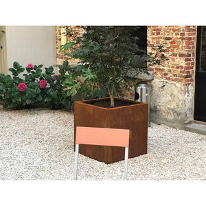 Geroba Blomlåda Quadra Corten 80x80x80cm SKU GER-QuadraB6 EAN 5404033109061