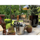 Geroba Vedförvaring Egura Corten 150x38x200cm SKU GER-EguraC6 EAN 5404033107777