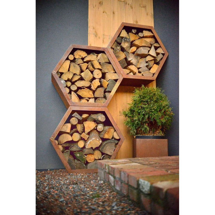 Geroba Vedförvaring Honni Corten SKU GER-HonniC1 EAN 5404033108484