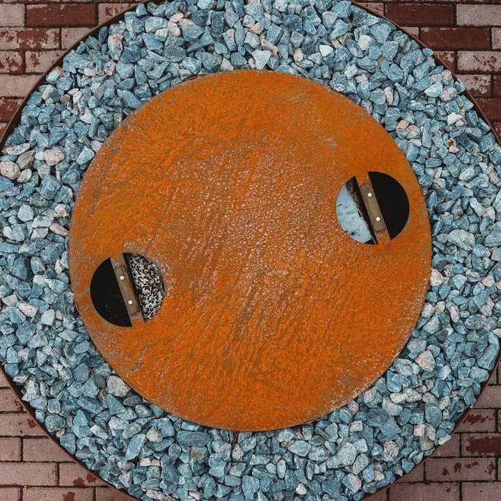 GrillSymbol Lock för Eldstad Luna Cortenstål SKU GRS-LUNA-LID EAN