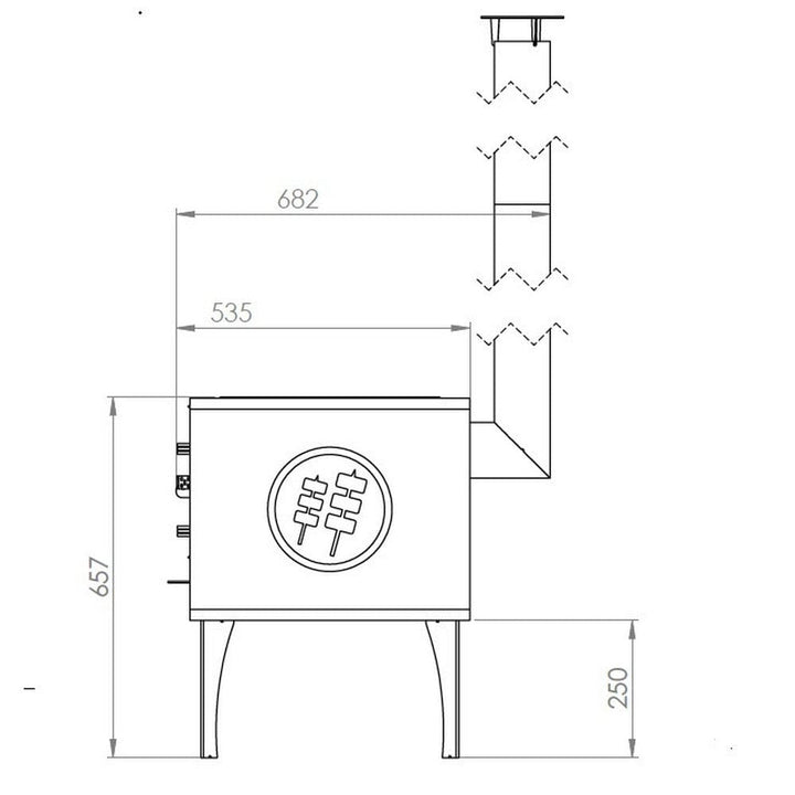 GrillSymbol Utomhusspis Vedeldad Amigo SKU GRS-AMIGO EAN