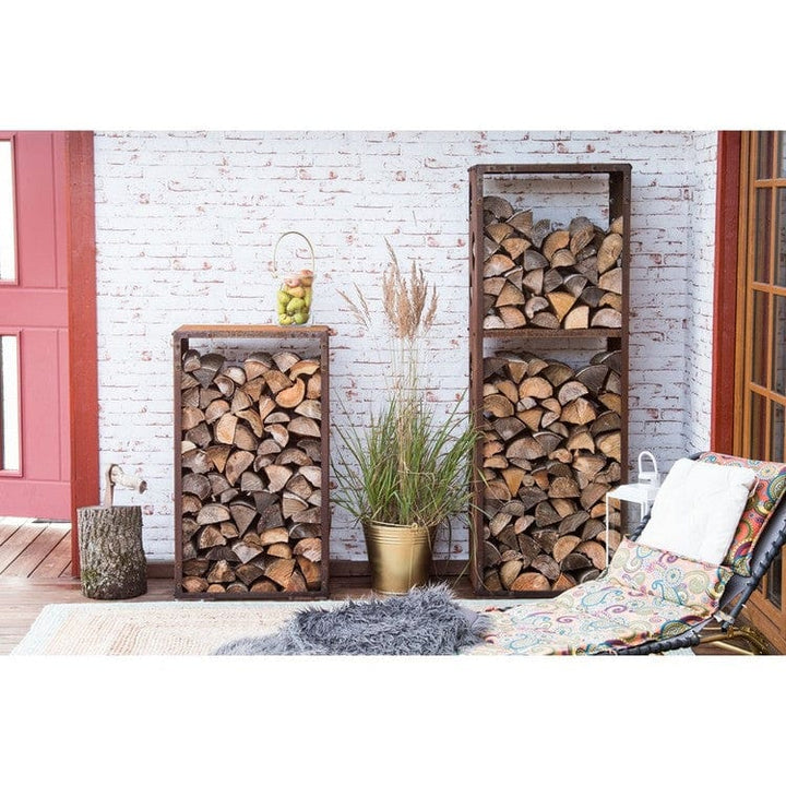GrillSymbol Vedförvaring Corten WoodStock SKU EAN