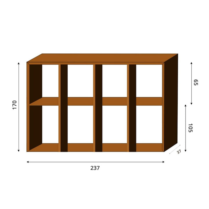 GrillSymbol Vedförvaring WoodStock Wall Large SKU GRS-Wood-Wall-L EAN 4744381018648