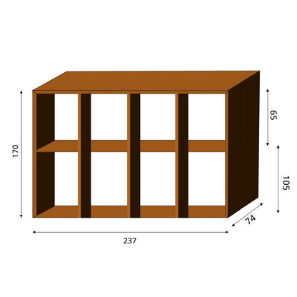 GrillSymbol Vedförvaring WoodStock Wall X-Large SKU GRS-Wood-Wall-XL EAN 4744381019072