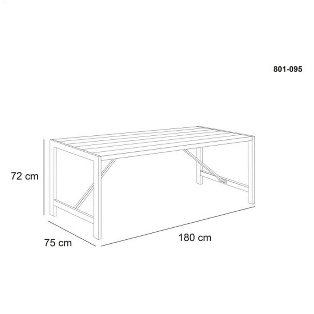 Hortus Bord H-modell SKU NSH-801-095 EAN 5705858713342