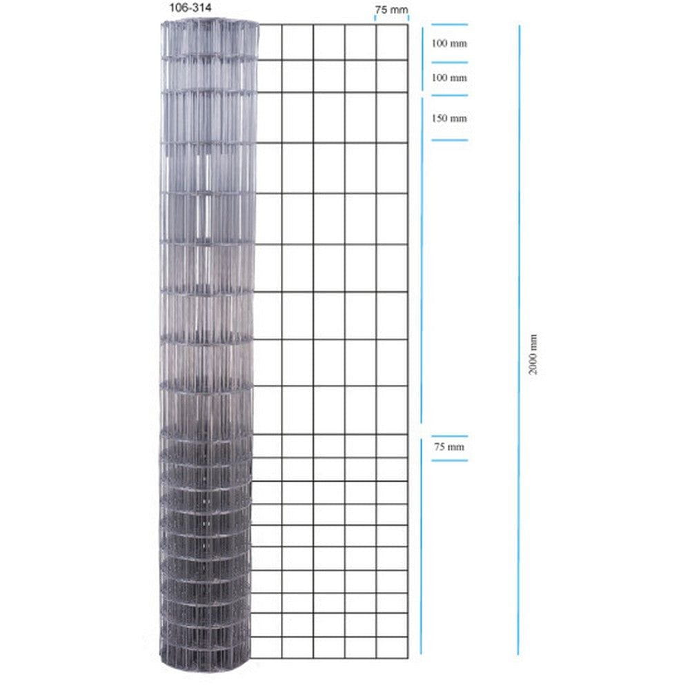 Hortus Hundstängsel Galvaniserat 200 cm SKU NSH-106-314 EAN 5705858042589