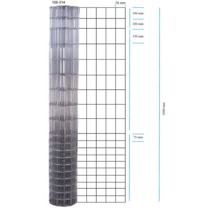 Hortus Hundstängsel Galvaniserat 200 cm SKU NSH-106-314 EAN 5705858042589