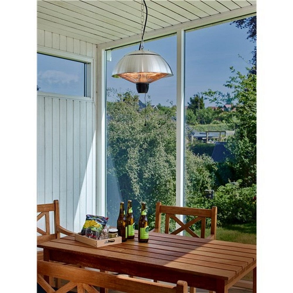 Hortus Terrassvärmare Hängande 600/1500W Silver SKU NSH-211-305 EAN 5705858054384