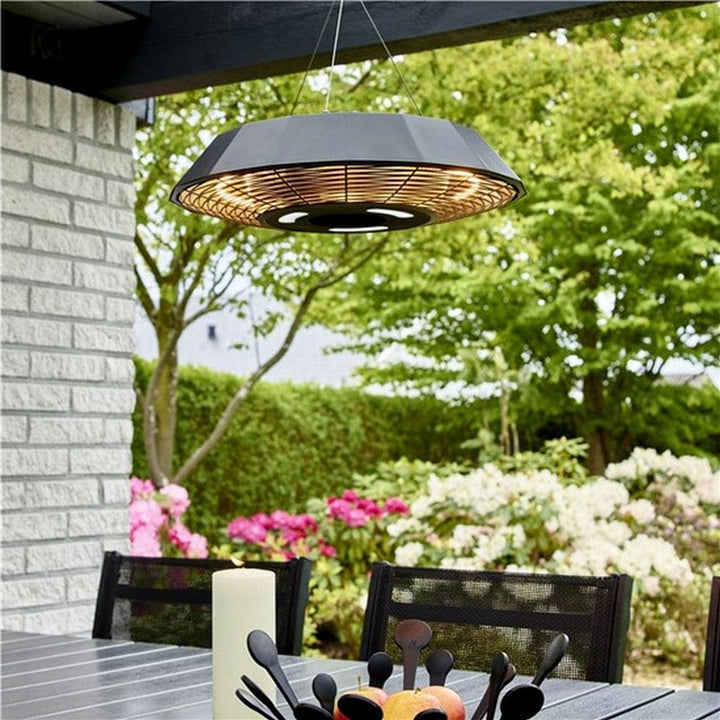 Hortus Terrassvärmare Hängande UFO 2000W Svart SKU NSH-211-315 EAN 5705858061078