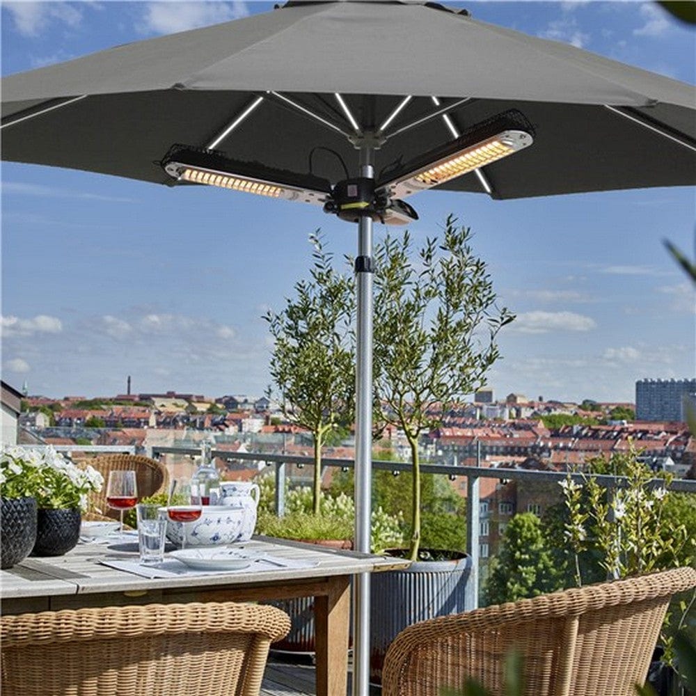 Hortus Terrassvärmare Parasoll 650-2000W Svart SKU NSH-211-397 EAN 5705858703473