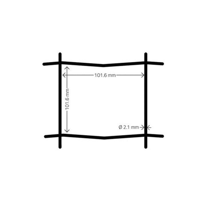 Hortus Villastängsel Svart Maska 10x10 cm SKU EAN