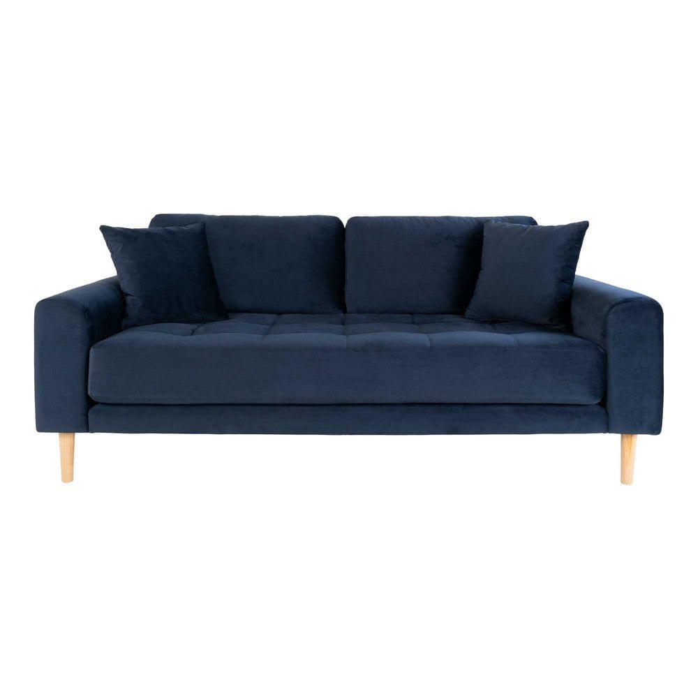 House Nordic 2,5-sitssoffa Lido Sammet Mörkblå SKU HOU-1301433 EAN 5713917010042